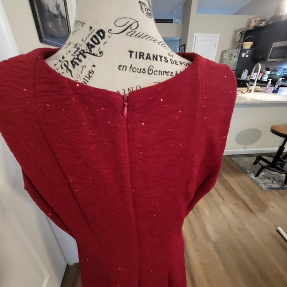 Red Dress with Sparkles - Picture 4 of 5